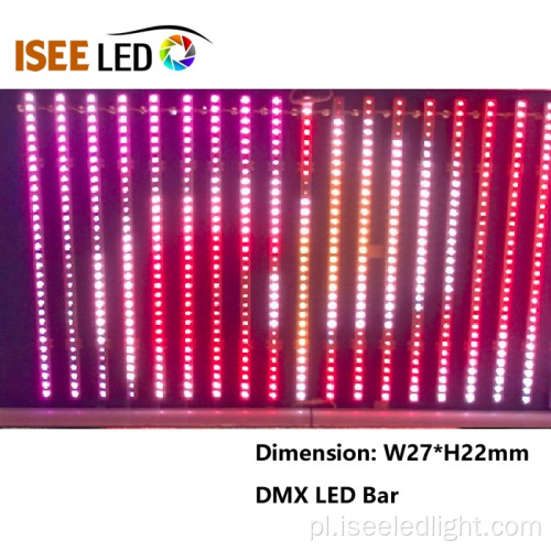 Muzyka aktywowana DMX RGB LED Liniowa rura